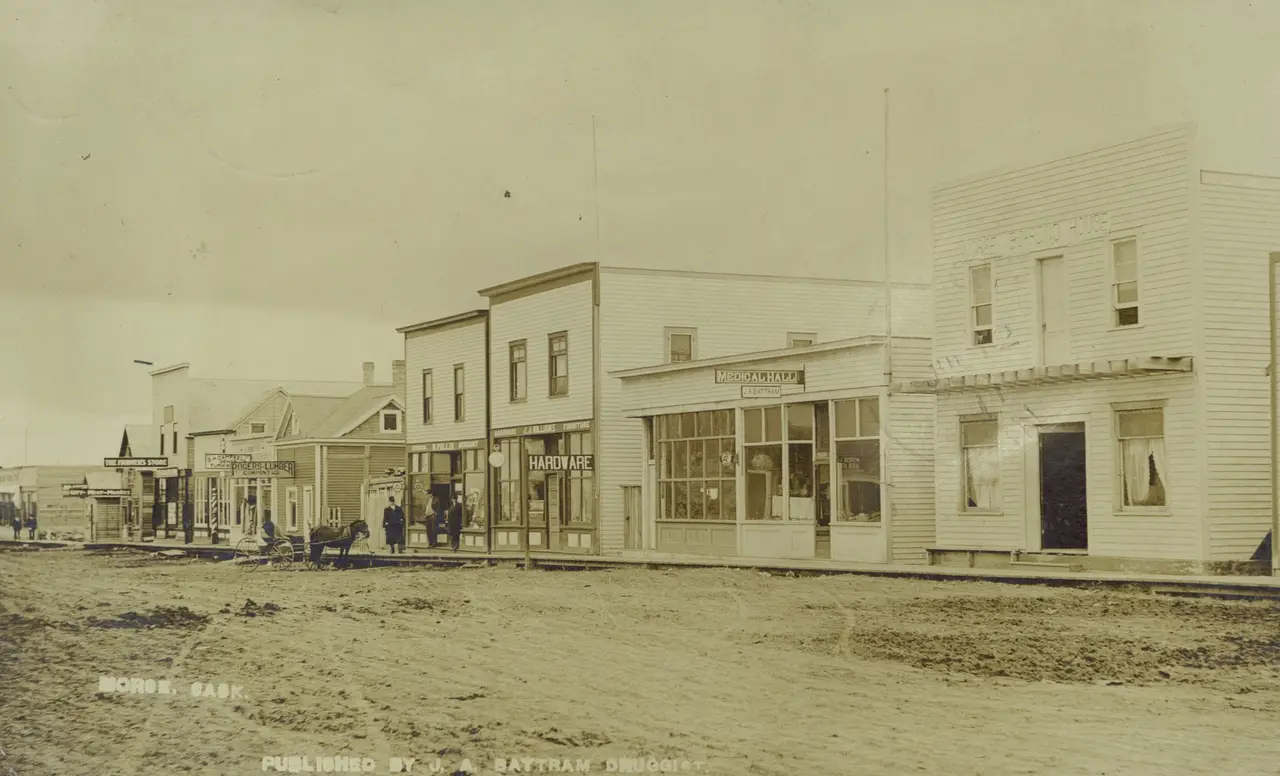 Main Street business district, about 1911
